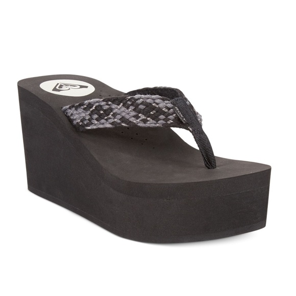 roxy platform flip flops